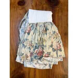 Lauren Ralph Lauren Lake house Queen Bed Skirt Floral Cotton DD19